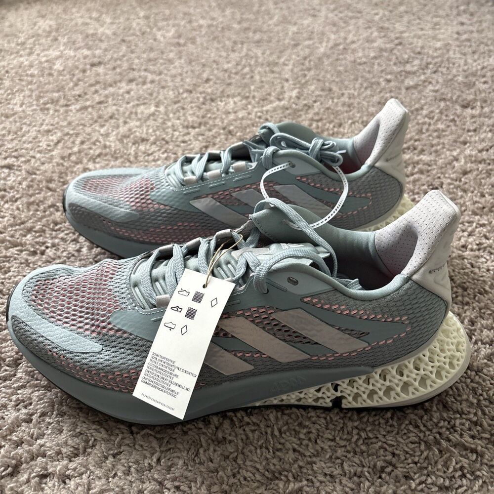 Adidas 4DFWD Pulse Magic Grey Silver Metallic Turbo Sneaker GZ8623 Men's Size 11 - Picture 4 of 6